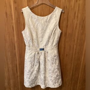 Jennifer Lopez Cream Mini Cocktail Dress, Size 10
